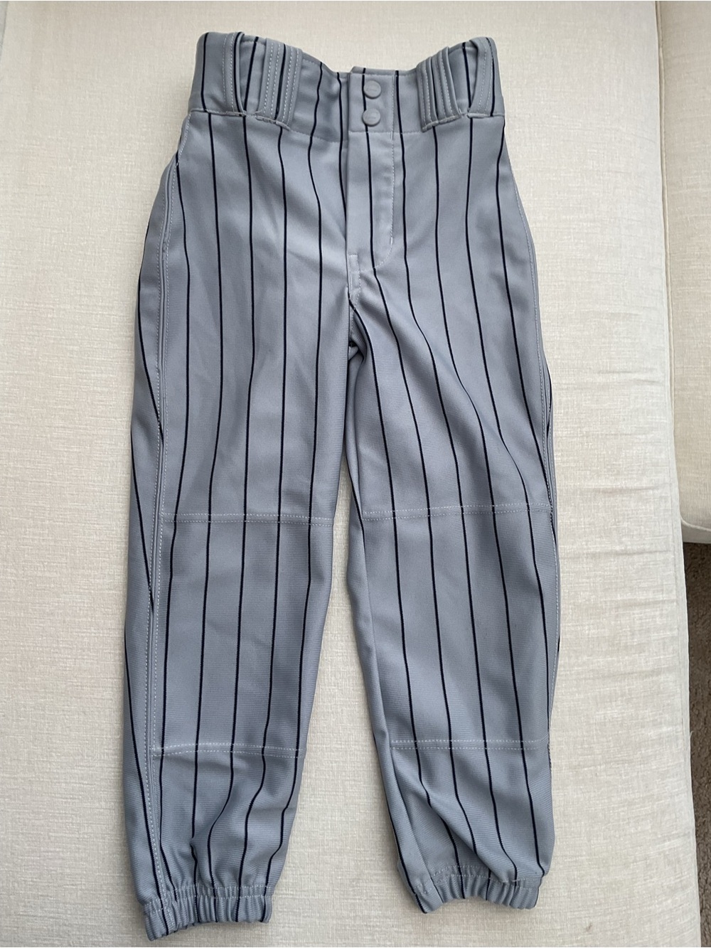 Kids Gray Pinstripe Jogger Pants - Picture 3 of 5